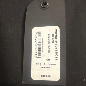 Rag and Bone Simone Flair black pants